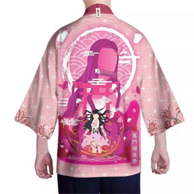 Alternative view of Unique Nezuko Demon Slayer Kimono