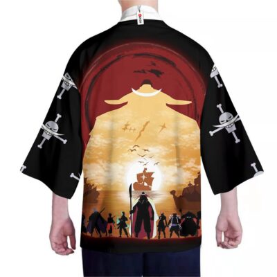 Alternative view of Whitebeard Pirates One Piece Kimono