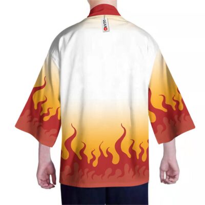 Alternative view of Rengoku Fire Demon Slayer Kimono