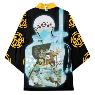 Alternative view of Law Heart Pirates One Piece Kimono