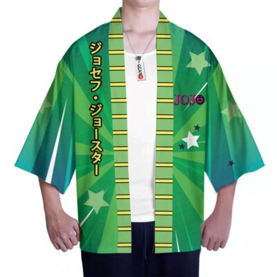 Alternative view of Joseph Joestar Jojo's Bizarre Adventure Kimono