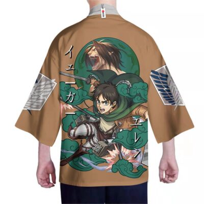 Alternative view of New Eren Titan Attack on Titan Kimono