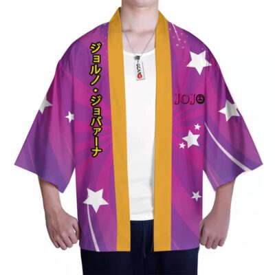 Alternative view of Giorno Giovanna Jojo's Bizarre Adventure Kimono
