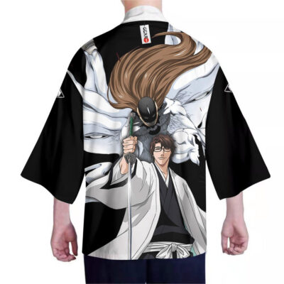 Alternative view of Sosuke Aizen Anime Bleach Kimono