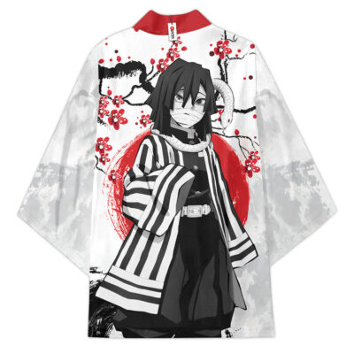 Alternative view of Obanai Iguro Kimetsu no Yaiba Kimono