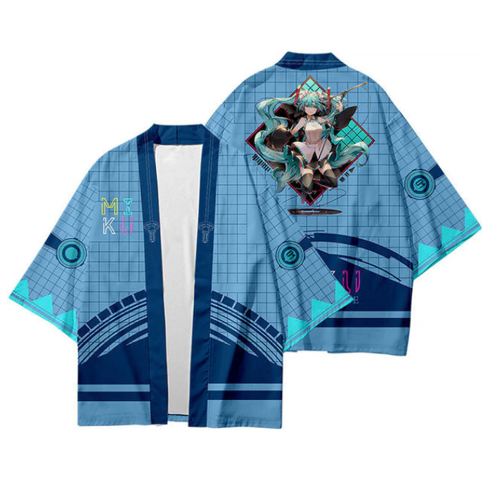 Unisex Hatsune Miku Anime Kimono