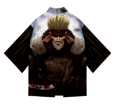 Alternative view of Black Vinland Saga Anime Kimono
