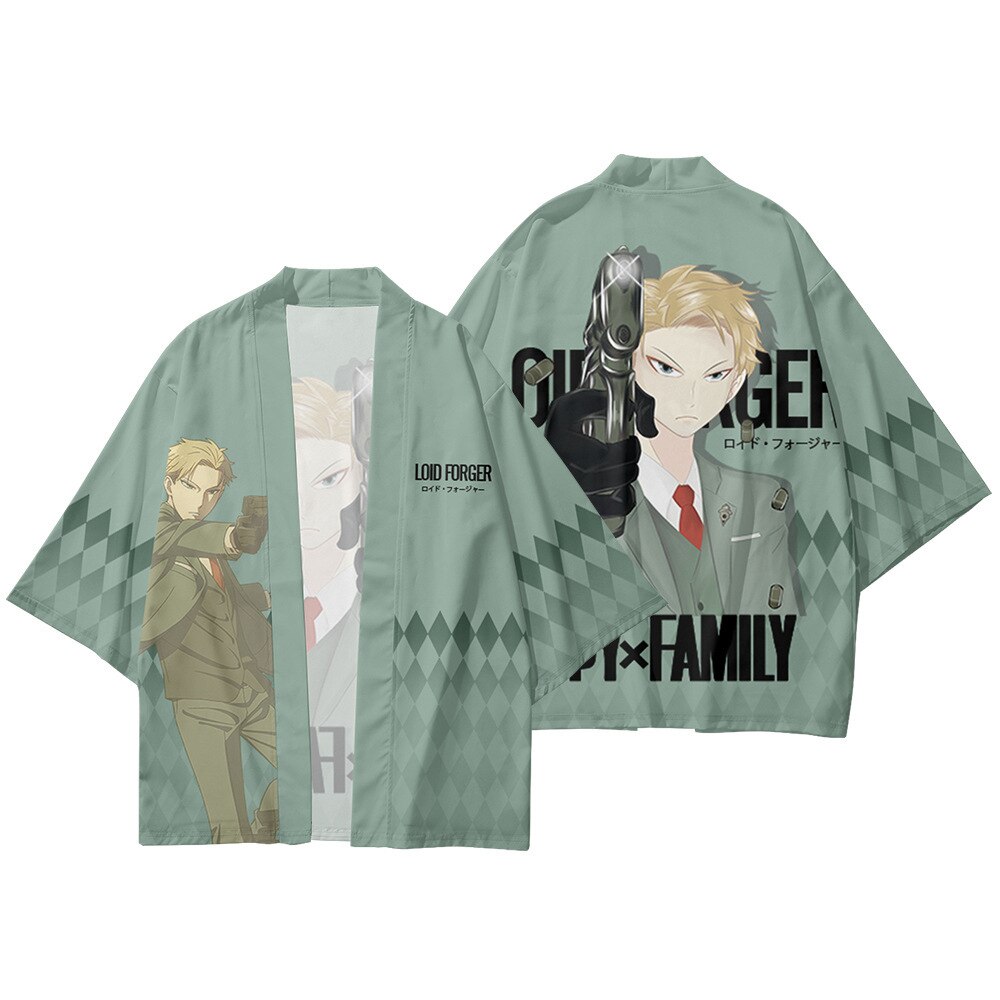 Green Spy x Family Anime Kimono