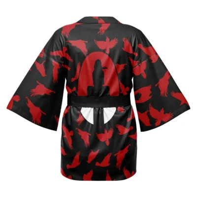 Alternative view of Itachi Crows Shippuden Happi Coat Haori Kimono