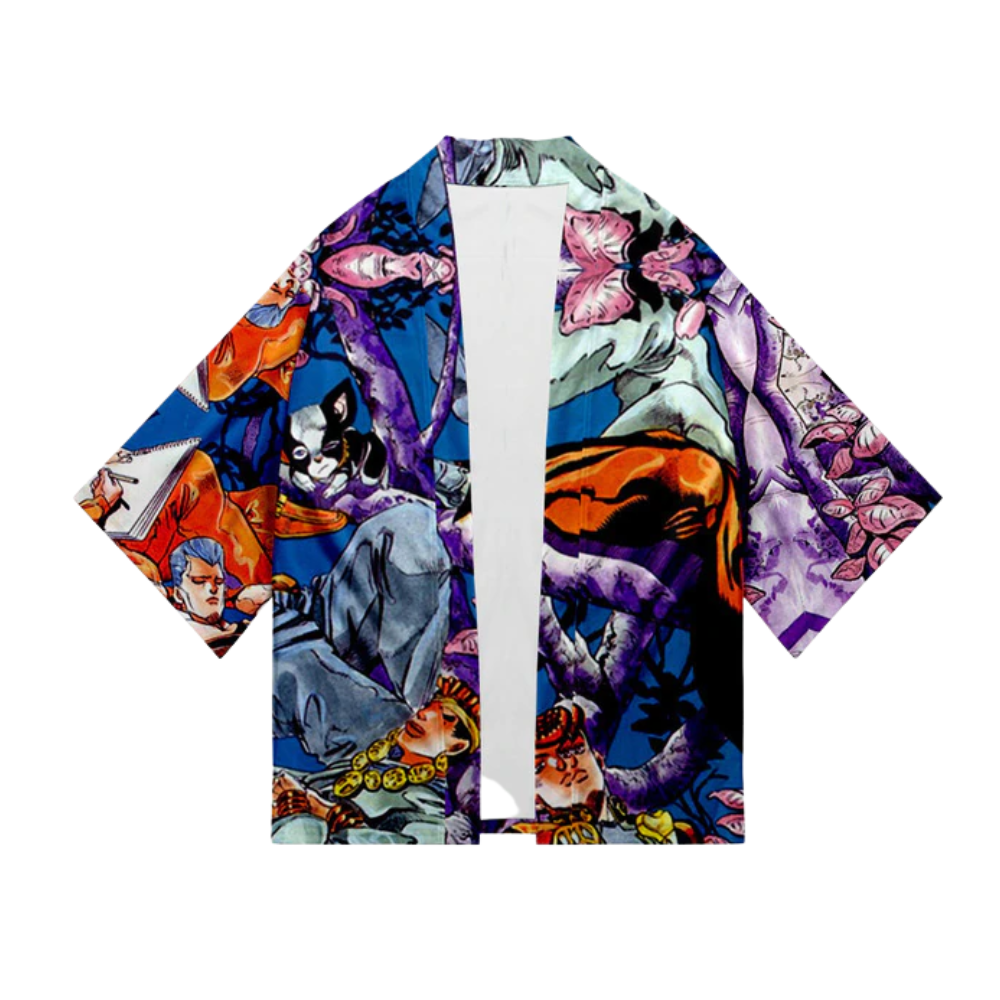 Colorful 3D Jojo's Bizarre Adventure Kimono