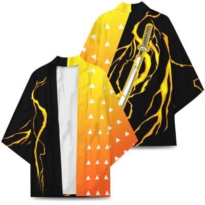 KimonolZenitzuswordstyle GOOGLEAD 2sides - Anime Kimono UK Shop