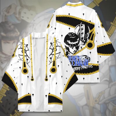 Alternative view of Bruno Sticky Finger Jojo's Bizarre Adventure Kimono