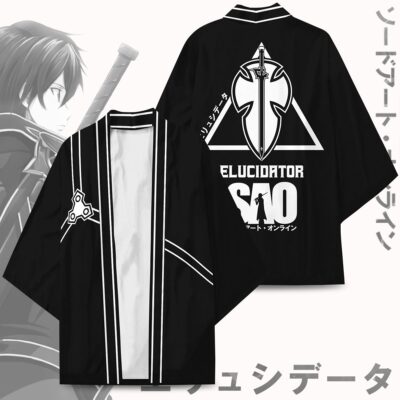 Alternative view of Sword Art Online Kirito Elucidator Kimono