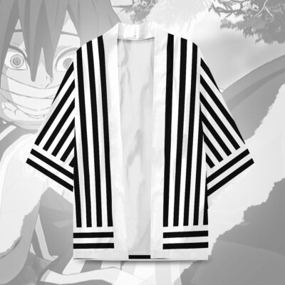 Alternative view of Obanai Iguro Demon Slayer Kimono