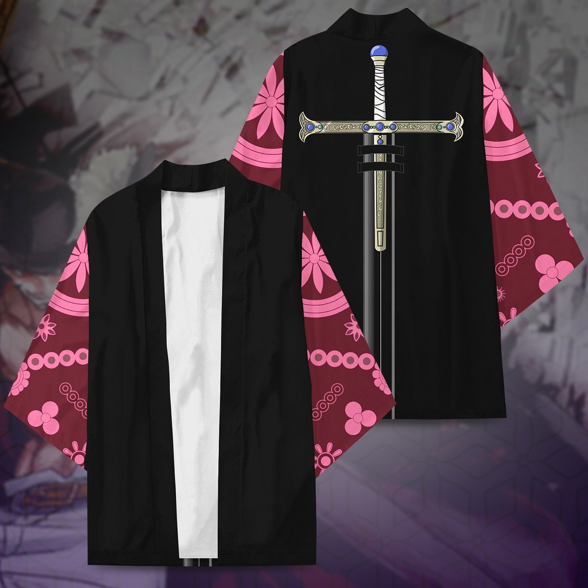 Fashion Mihawk One Piece Kimono - Image 2