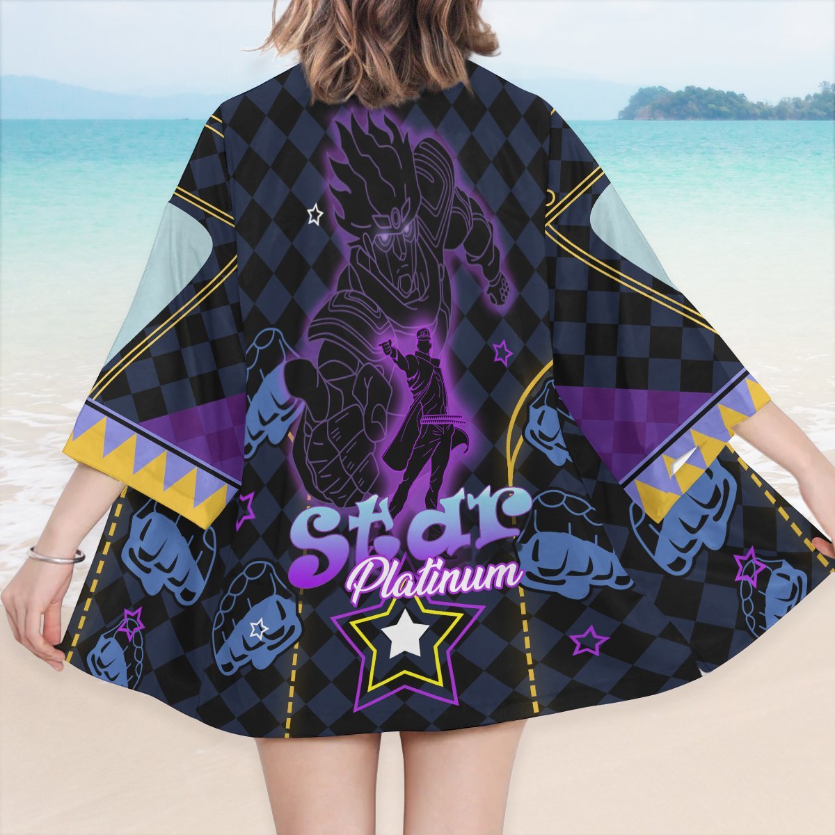 Star Platinum Jojo's Bizarre Adventure Kimono - Image 6