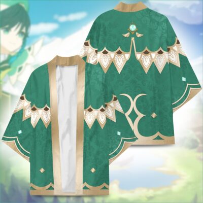Alternative view of Venti Anime Genshin Impact Kimono